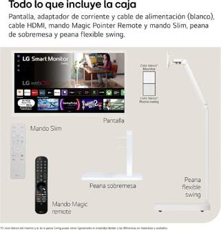 MONITOR LG 32%%%quot; 32SR50WF-W.EEU SWING 1920 x 1080