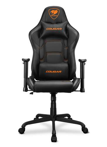 Silla Gaming Cougar Armor Elite Black - Reclinable, ajuste altura, reposabrazos 2D, estructura acero