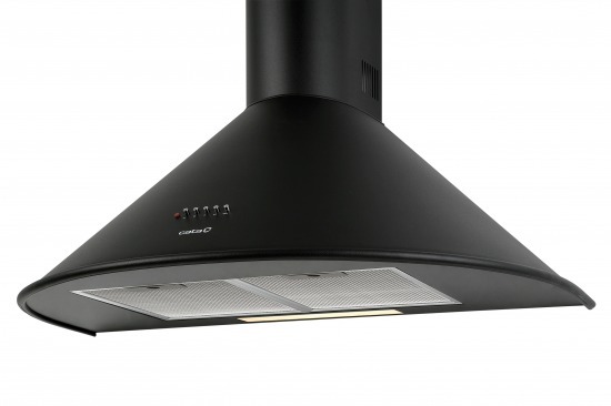 Campana Decorativa Q7760BK 02148402 - 645 m3/h, 71 dB, 3 Velocidades, Negro