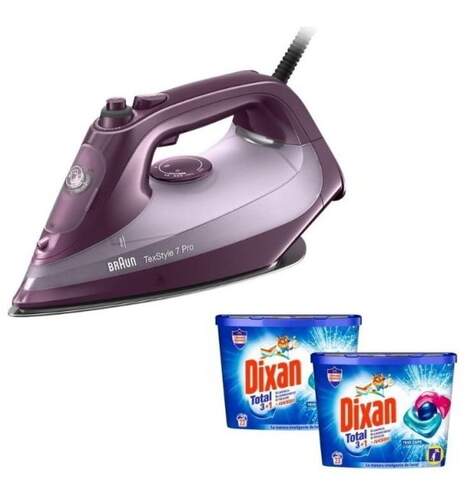Plancha Braun SI7181VI - 3100 W + Regalo 2 paquetes Detergente Dixan