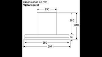 CAMP. BALAY 3BD967GN 60CM 749 m3/h DECORATIVA