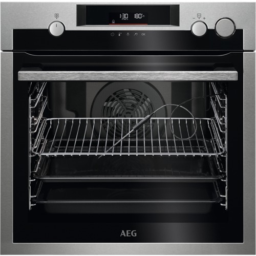 Horno Vapor AEG BSE572360M SteamCrisp - Clase A+, 72L, Pirol&iacute;tico, 45 Programas, Sonda T&eacute;rmica