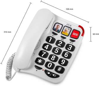 TELEFONO GONDOLA SPC 3295B COMPATIBLE AUDIFONOS