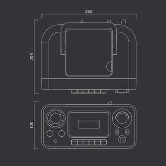 RADIO CASSETTE CD MUSE M-182 RDC NEGRO