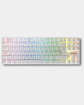 TECLADO RATON ALFOM AURICULAR KROM KLASS BLANCO