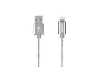 CABLE DCU LIGHTNING a USB A 1M PLATA ALUMINIO