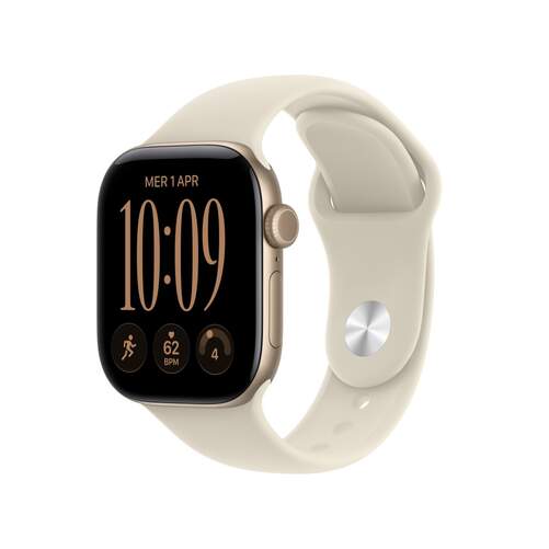 Apple Watch Series 12 - 42 mm, 24h autonom&iacute;a, GPS, arena/aluminio, talla M/L