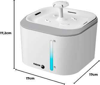 BEBEDERO FAGOR  FONTANA PET 2,5L MASCOTAS USB