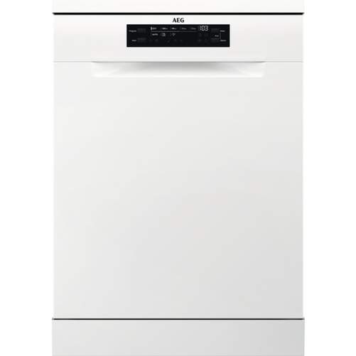 Lavavajillas AEG FFB74907ZW - Clase C, 14 Servicios, 8 Programas, 3ª Bandeja, AirDry, Blanco