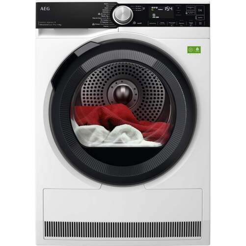 Secadora Bomba de Calor AEG TR959V6PBC - 9 kg, Plus, Inverter, Clase A, Display, Blanco