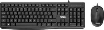 TECLADO   RATON NILOX NXKME0012 CON CABLE NEGRO