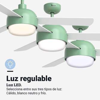 VENTILADOR TECHO U.BLUE VENTO6048T DC 122CM WIFI T