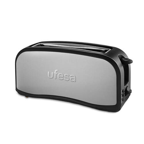 Tostador Ufesa TT7965 - 1000W, 1 Ranura,  3 Funciones, 6 Posiciones, Acero Inoxidable