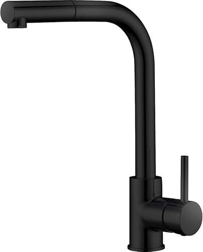 Grifo Imex GCE006NG Malta - Lat&oacute;n, Inox, Negro Mate