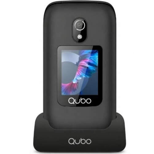 Tel&eacute;fono m&oacute;vil Qubo P-221BKC 4G - 2,8", bot&oacute;n SOS, teclado retroiluminado, 1000 mAh, c&aacute;mara 0,3MP