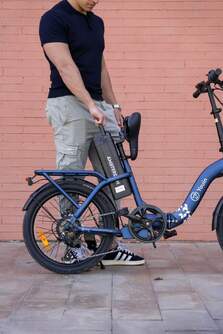 BICICLETA ELECTRICA YOUIN BK1004 AMSTERDAM V AZUL