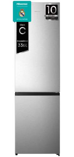 Frigorífico Combi Hisense RB440N4ACC - Clase C, No Frost, 202x60x58, Multi-Air Flow, 336 L, Inox