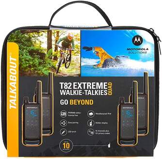 WALKIE TALKIE MOTOROLA T82 EXTREM QUAD PACK