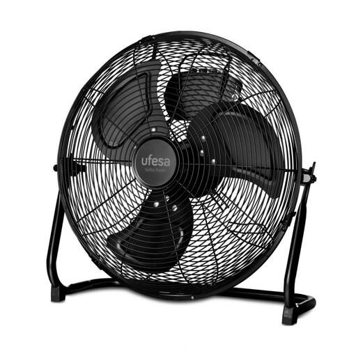 Ventilador Suelo Ufesa FF0450 Toronto - 120W, Diámetro 45cm, 3 Velocidades, Negro