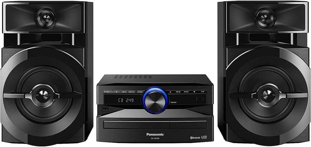 Sistema Hi-Fi Panasonic SC-UX100 - 300W, Bluetooth, USB, Max Jukebox, Negro