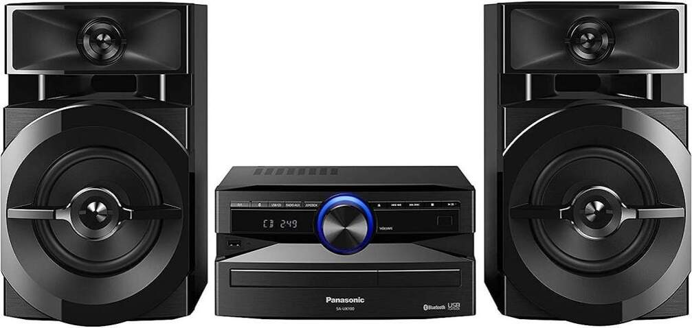 Sistema Hi-Fi Panasonic SC-UX100 - 300W, Bluetooth, USB, Max Jukebox, Negro
