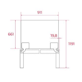 FRI. TEKA RLF74917GBK 178x91x67 NF CRIST NEGRO DSP