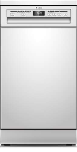Lavavajillas Artica ALV6450DW - Clase E, 45 cm, 9 Servicios, 6 Programas, Media Carga, 49dB, Blanco