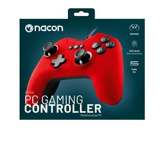 MANDO NACON CG-100 PARA PC CON CABLE ROJO