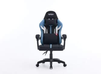 SILLA GAMING NASA SATURN PRO NEGRO AZUL CLARO