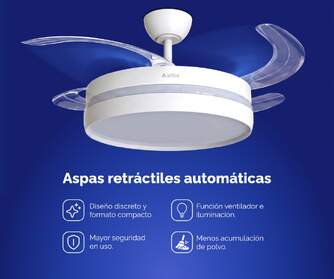 VENTILADOR TECHO RET ARTICA AVTECHR72B BCO 72W
