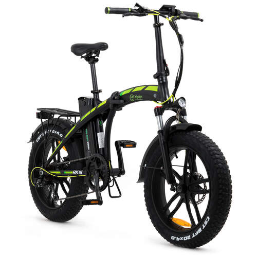 Bicicleta Eléctrica Youin You-Ride Dubai BK1600B Negra - 250W 36V 10 Ah, 20", 35-45km, Plegable
