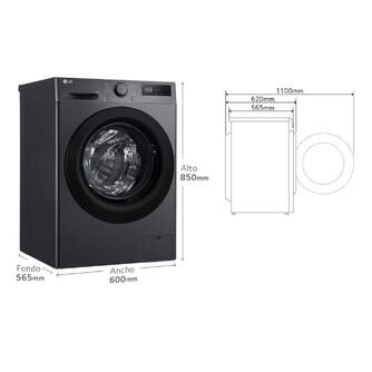 LVD. LG F4WR5009A6M 9K 1400R INOX GRAFITO STEAM