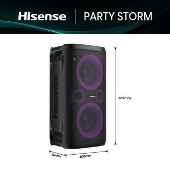 ALTAVOZ HISENSE PARTY STORM 300W BT 15H KARAOKE