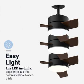 VENTILADOR TECHO U.BLUE BORA 4052BDC 132 DC LED