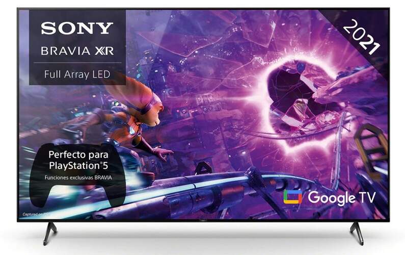 TV 50" Sony XR-50X90J Bravia - UHD 4K, Android TV, Full Array, Dolby Vision/Atmos, Triluminos Pro