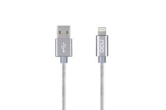 CABLE DCU LIGHTNING a USB A 1M PLATA ALUMINIO
