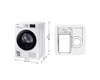 SECADORA SAMSUNG DV90BBA245AW/EC 9K BC BCA DSP