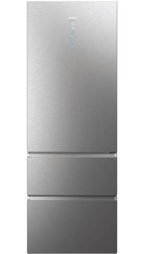 Frigorifico Combi Haier HTW7720ENMP - Clase E, 200x70cm, 483L, Daylight, Cajón MyZonePlus, Inox
