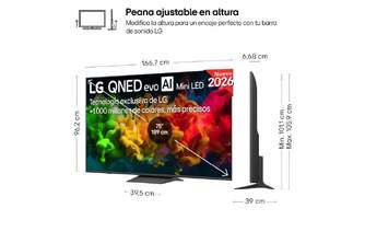 TV LG 75%%%quot; 75QNED81B6A UHD QNED EVO MINILED A7 W26