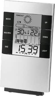 EST. METEOROLOGICA HAMA 00186379 TH-200 PLATA INT