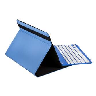 FUNDA Y TECLADO BT SILVER HT UNIVERSAL 9-11%%%quot; AZUL