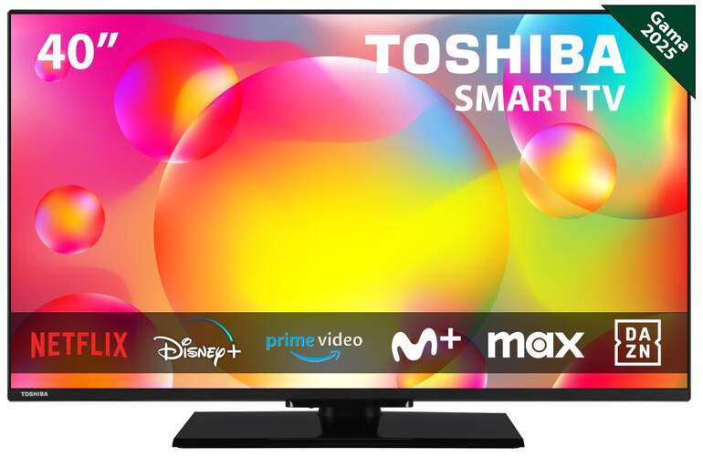 TV Toshiba 40" 40LV3463DG - Full HD, Smart TV, HDR 10, con peana, 16 W