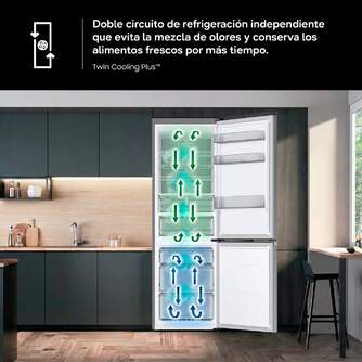 FRICOM. SAMSUNG RB38C7B6A22 203x60 CRISTAL NEGRO