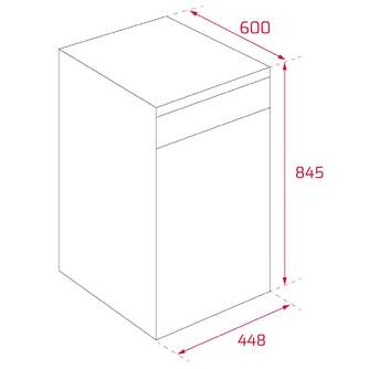 LVJ. TEKA DFS44750 45CM BLANCO 114310003