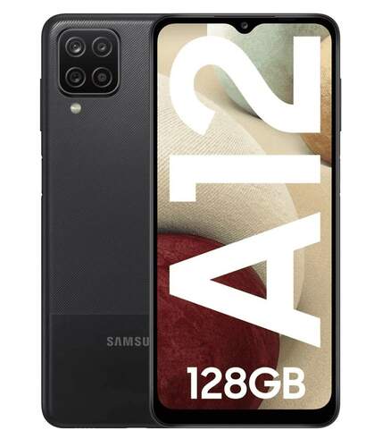 Samsung Galaxy A12 4/128GB Negro - 6.5" HD+, OctaCore 2.3Ghz, Quad Camera 48Mpx, 5000mAh