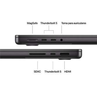 PORTATIL APPLE MACBOOK PRO M5 24GB 1TB 14%%%quot; S.BLACK