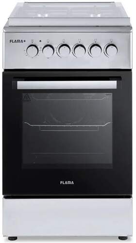 Cocina Mixta Flama 8253FL - 4 Fuegos a Gas Butano, 50x60cm, Horno Eléctrico