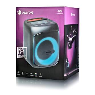 ALTAVOZ NGS WILDSWAGGO PORTATIL BT 80W 6A BAT USB