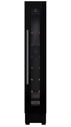 Vinoteca Teka RVU10008 - 8 Botellas, Temperatura Ajustable, LED, Cristal Negro