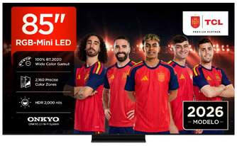 TV TCL 85%%%quot; 85RM9L UHD RGBMINILED GOOGLETV 144H B%%%amp;O